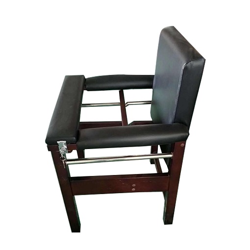 木质审讯椅侧面锁（可坐可站立）